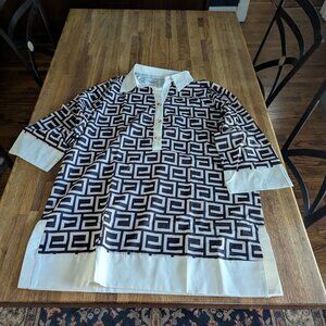 Resort Wear Classic Dress Posey Parker Women's 2XL Dress Black and White
